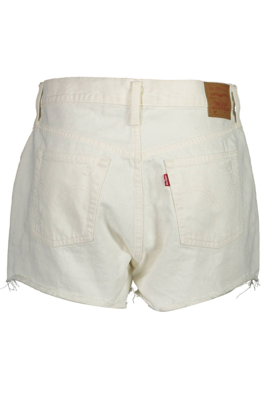 Chic White Denim Shorts with Classic Appeal