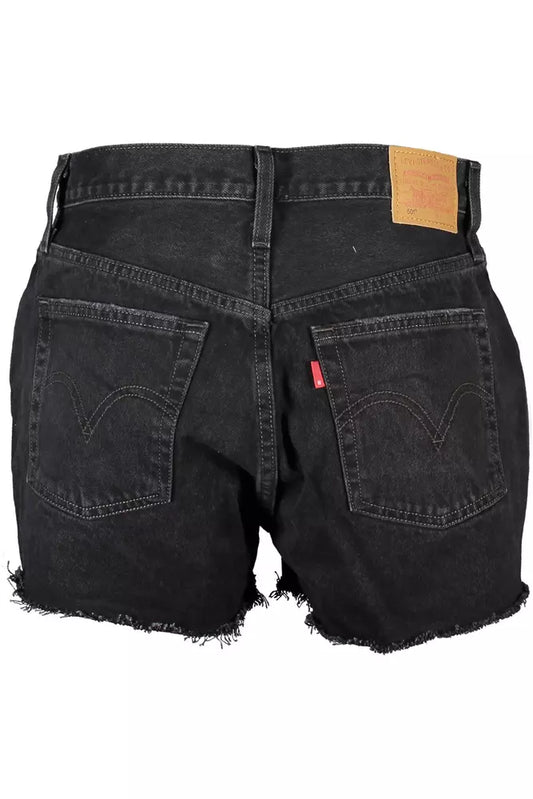 Chic Worn Effect Levi's 501 Shorts in Black