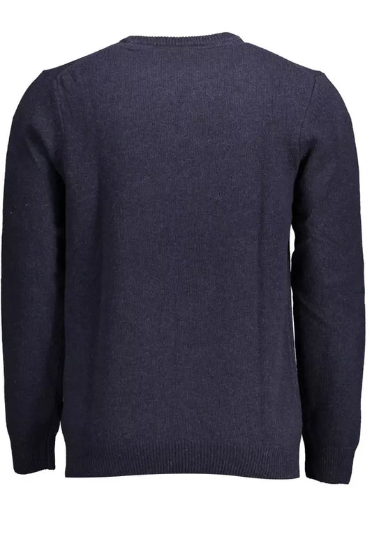 Classic Blue Wool Blend Sweater