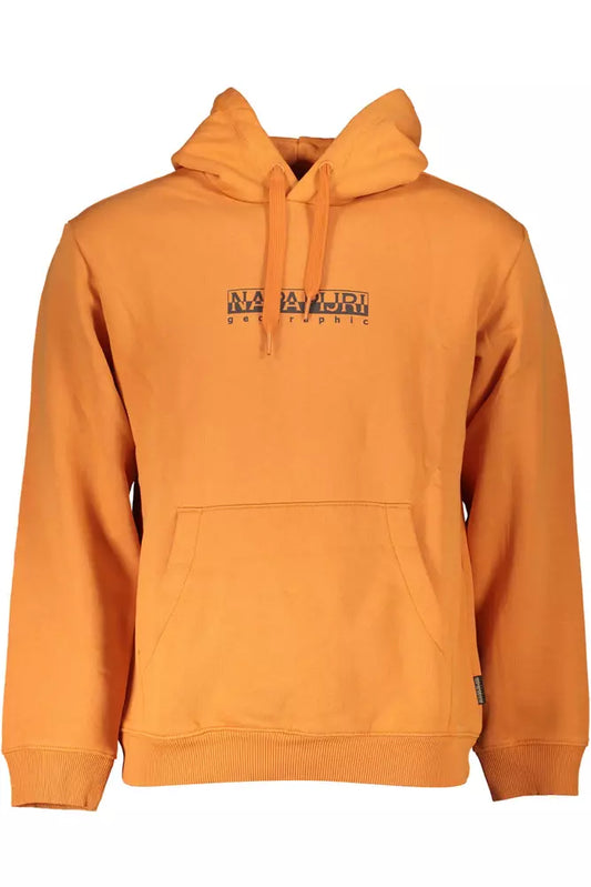 Vibrant Orange Hooded Sweatshirt