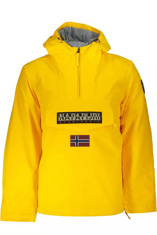 Radiant Yellow Rainforest Jacket with Eco-Friendly Style