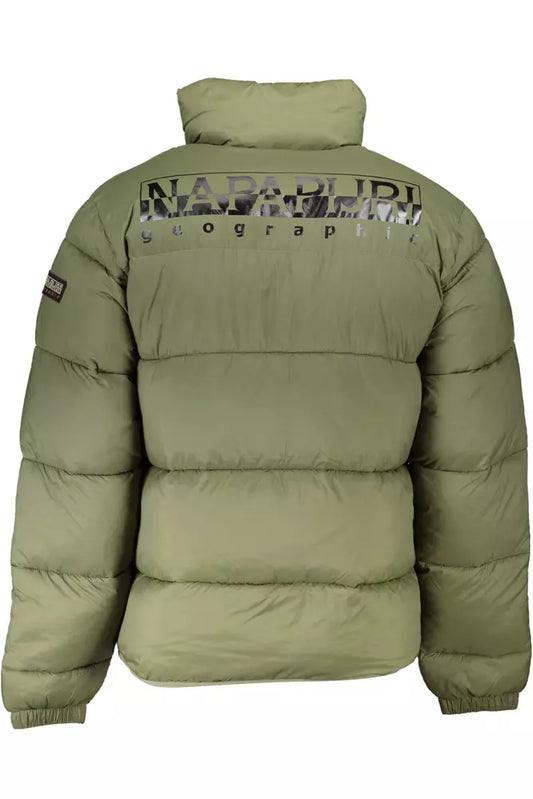 Eco-Conscious Long-Sleeved Green Jacket