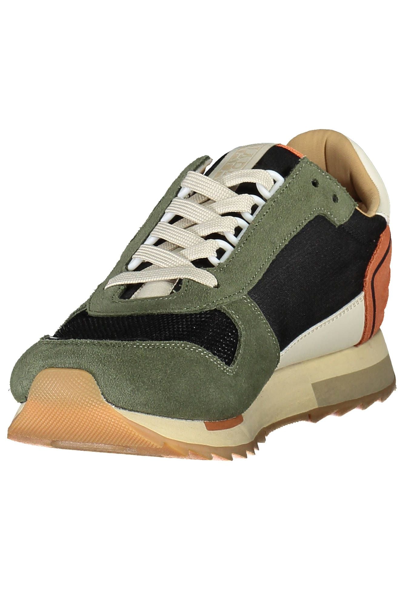 Trendy Green Lace-Up Sneakers for the Modern Man