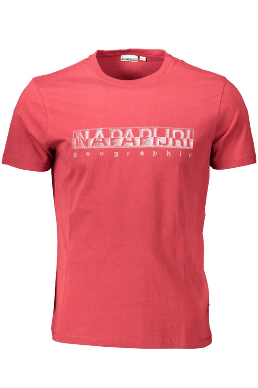 Radiant Red Crew Neck Logo Tee
