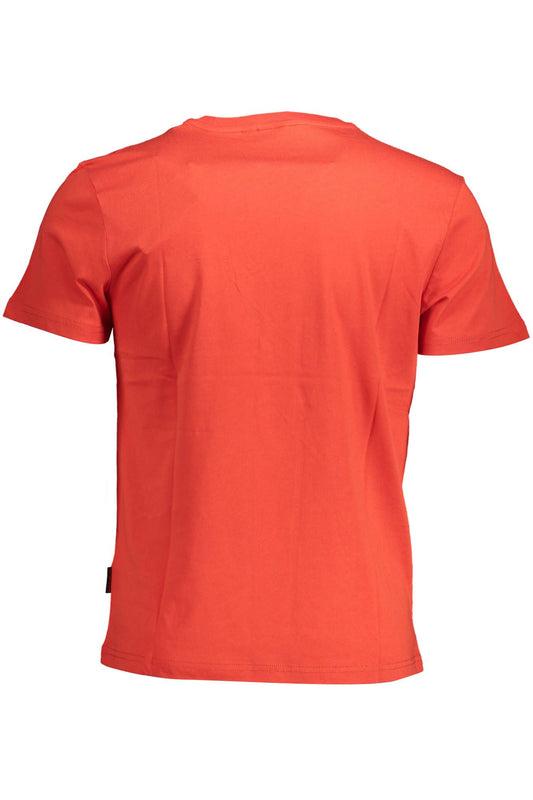Elevated Casual Red Cotton Tee