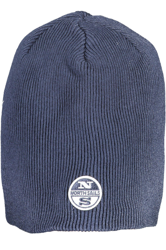 Chic Blue Cotton Cap with Signature Logo