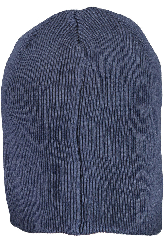 Chic Blue Cotton Cap with Signature Logo