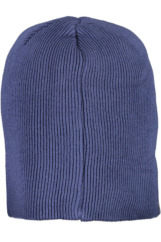 Chic Blue Cotton Cap with Logo Detail