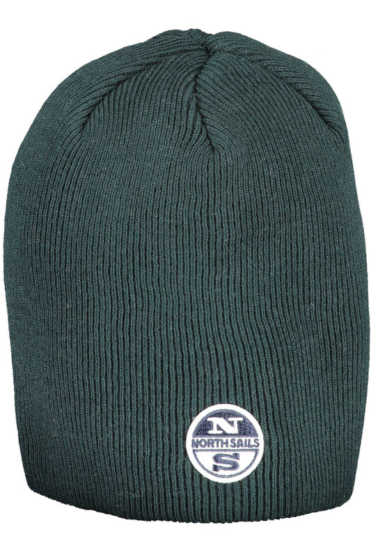 Chic Green Cotton Cap with Logo Detail
