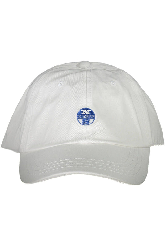 Elegant White Visor Cap with Logo Detail