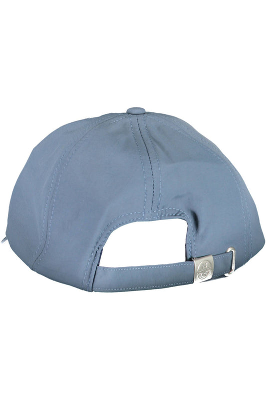 Chic Blue Visor Cap with Logo Accent