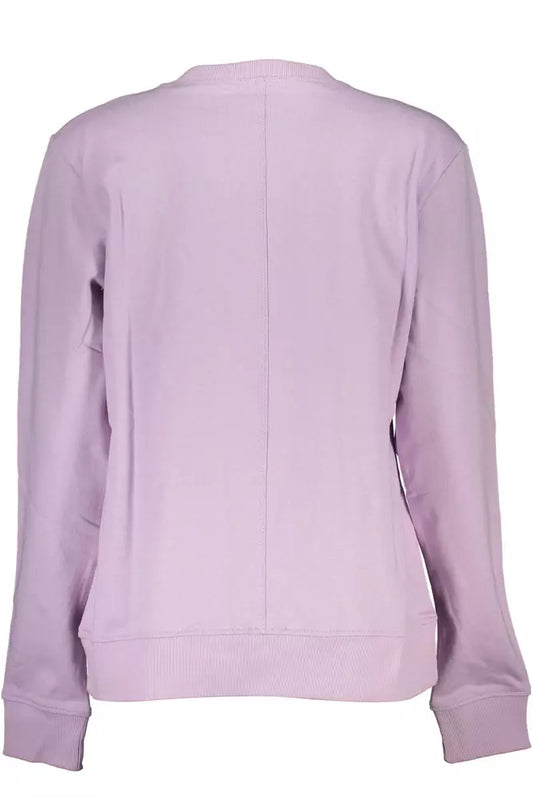 Chic Purple Organic Cotton Sweatshirt