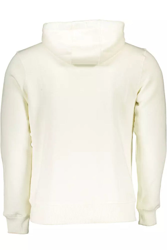 Chic White Hooded Sweatshirt - Casual Comfort