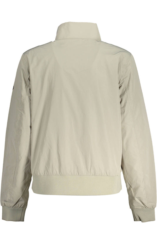 Eco-Friendly Chic Gray Long-Sleeved Jacket