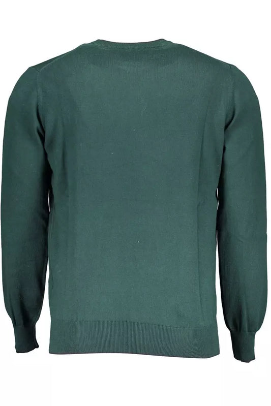 Elegant Green Cotton-Cashmere Men's Shirt