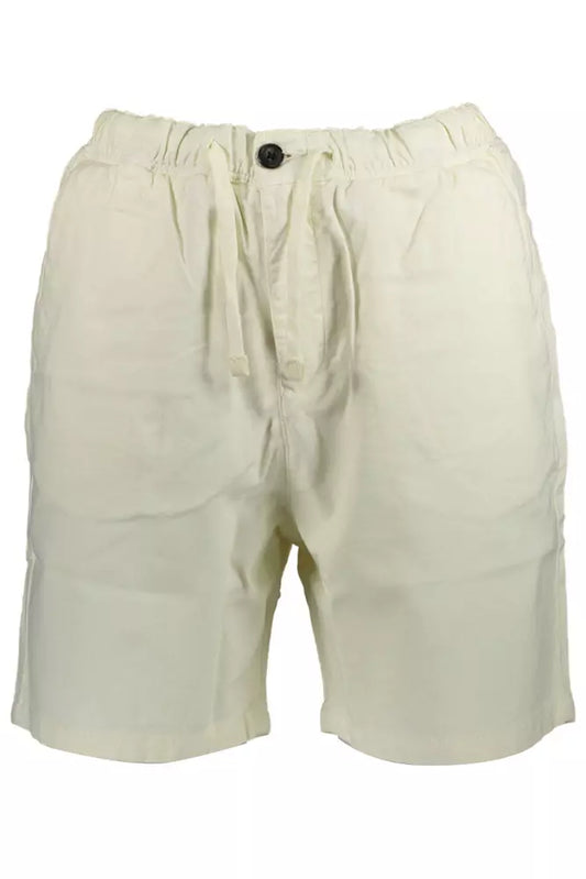 Chic Slim Fit Organic Shorts In White