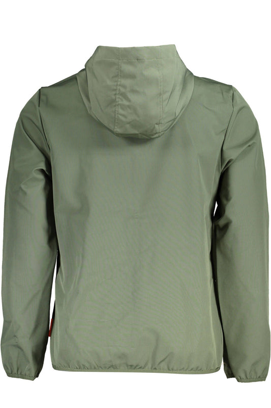 Chic Green Soft Shell Hooded Jacket