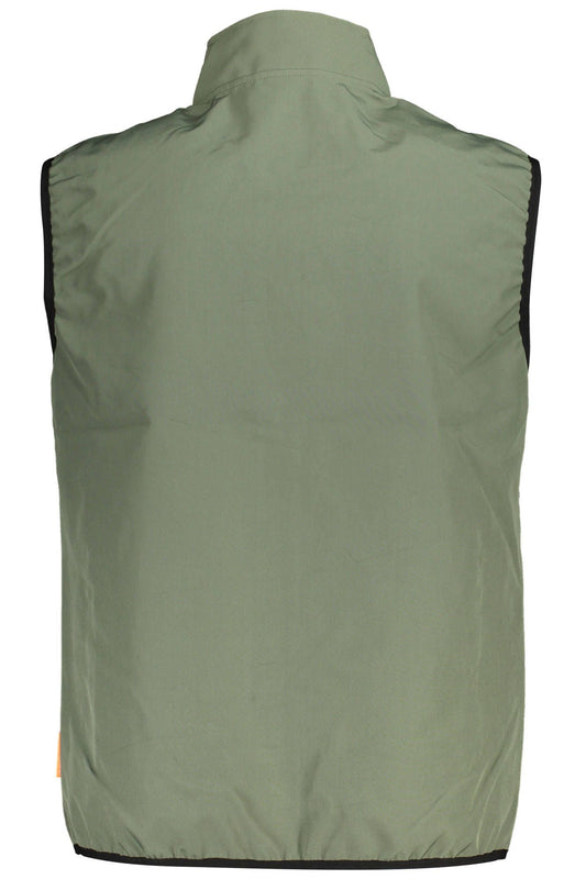 Chic Green Sleeveless Soft Shell Vest