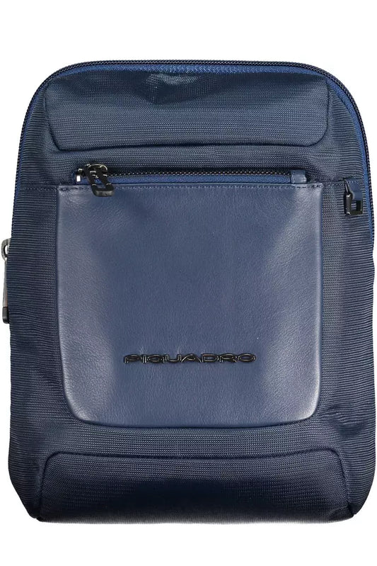 Sleek Blue Eco-Conscious Shoulder Bag