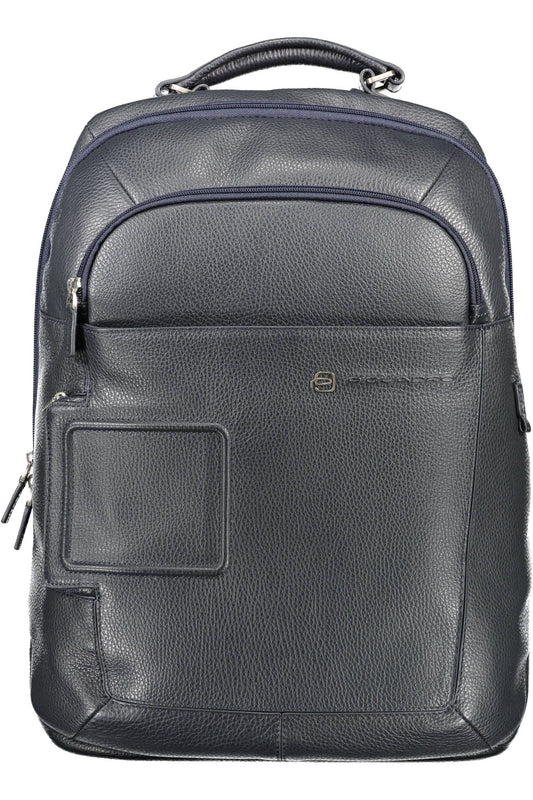Sophisticated Blue Nylon Backpack with Laptop Space