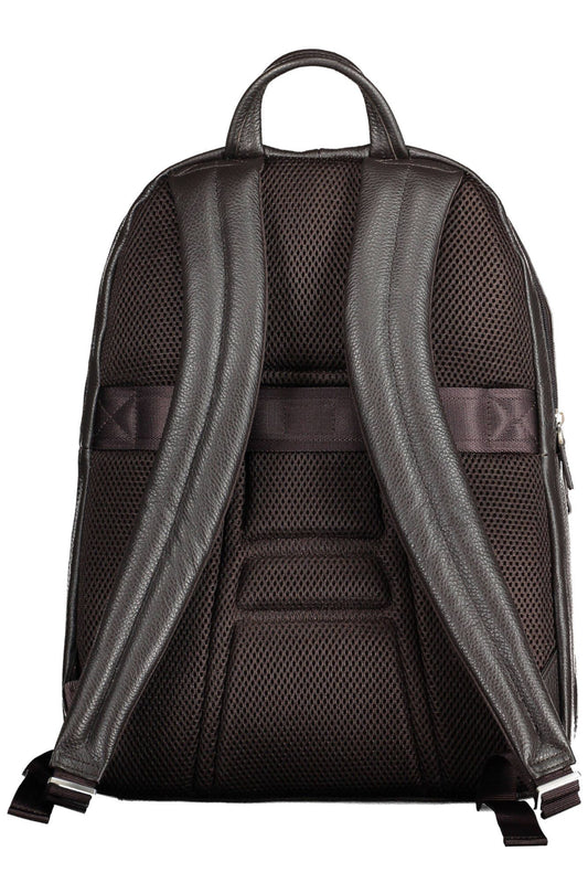 Elegant Leather Backpack with Laptop Compartment