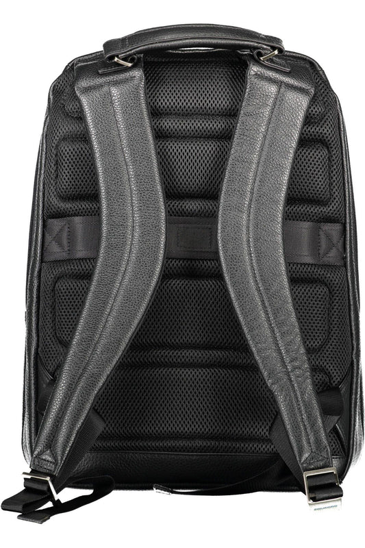 Sleek Urban Black Nylon Backpack