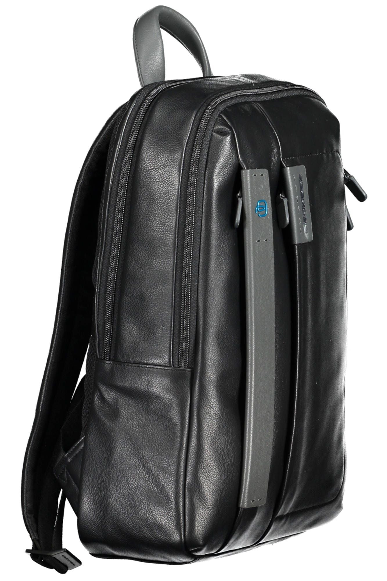 Sleek Black Leather Executive Backpack