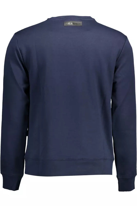 Athletic Blue Long-Sleeved Sweatshirt