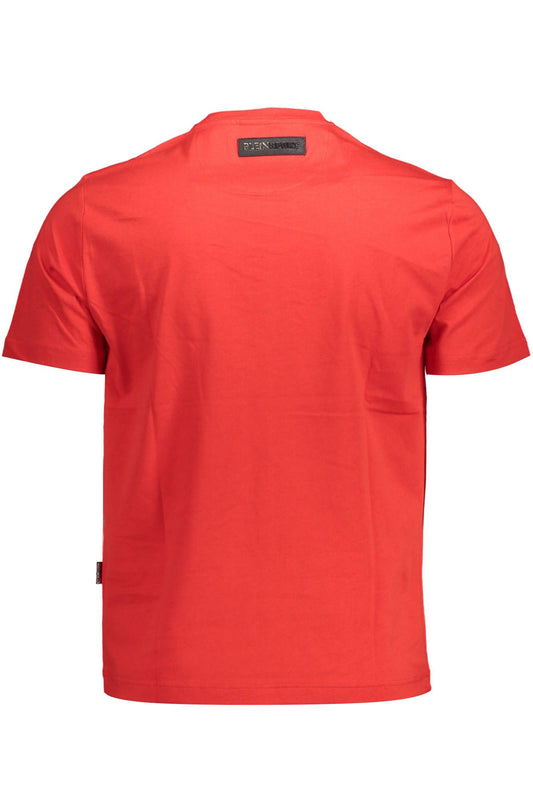 Elevated Elegance Red Tee with Contrasting Detail