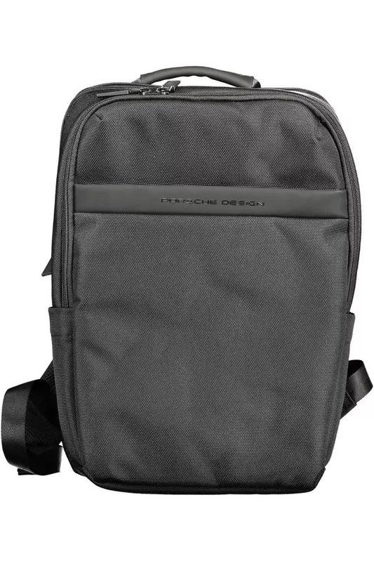 Elegant Black Multi-Compartment Backpack