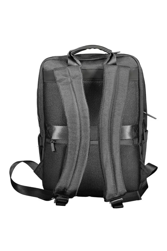 Elegant Black Multi-Compartment Backpack