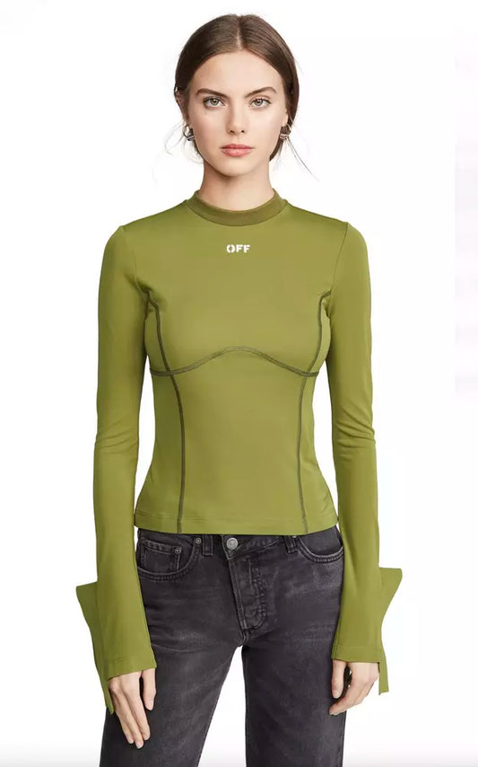 Army Chic Stretch Long Sleeve Tee