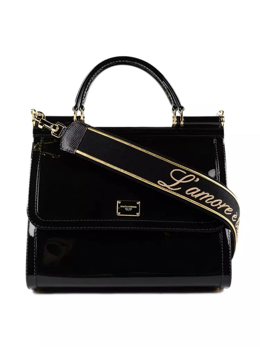 Elegant Black Sicily Shoulder Bag