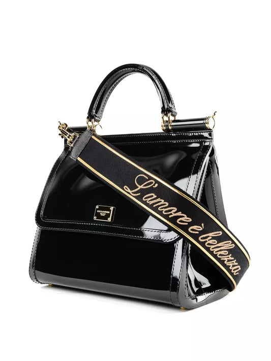 Elegant Black Sicily Shoulder Bag