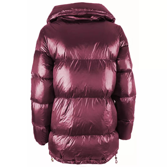 Fuchsia Diamond Quilted Down Jacket