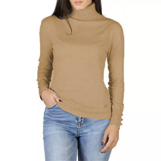 Chic Turtleneck Long Sleeve Women's Sweater