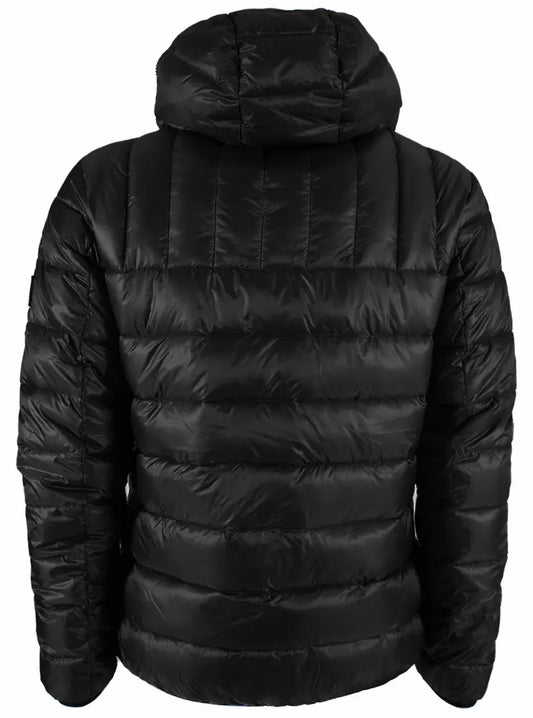 Sleek Quilted Hooded Jacket with Backpack Bag