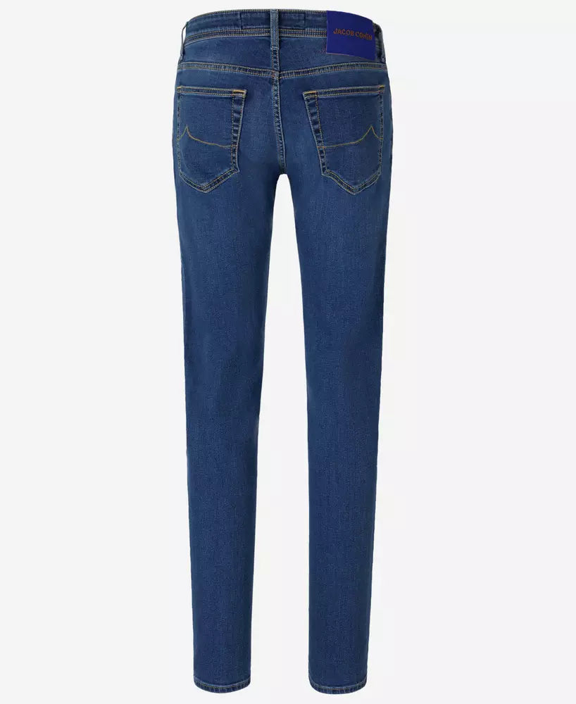 Elite Blue Nick Jeans with Silver Button Detail