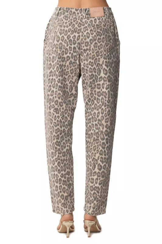 Elegant Leopard Print Trousers for Sophisticated Style