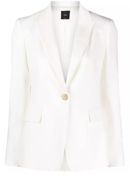 White Viscose Jackets & Coat