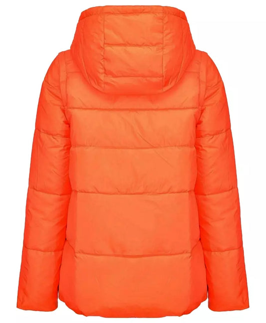 Chic Reversible Down Jacket with Detachable Sleeves