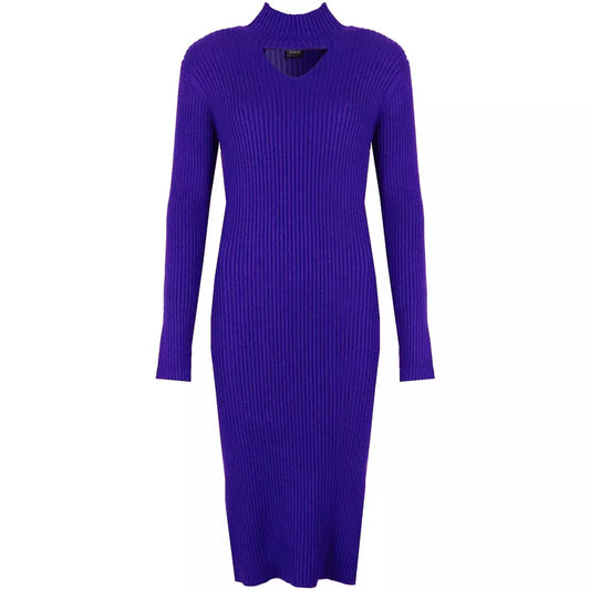 Purple Polyester Dress