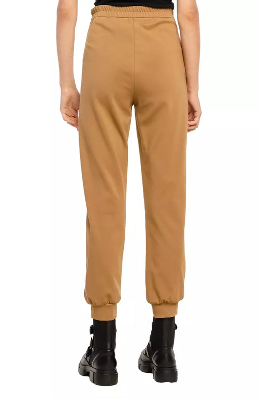 Chic Camel High-Waisted Trousers