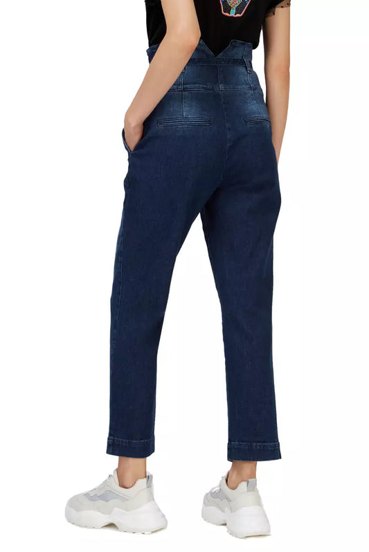Elevated High-Waist Bustier Jeans