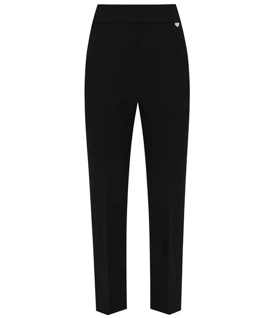Elegant Straight-Fit Trousers in Black