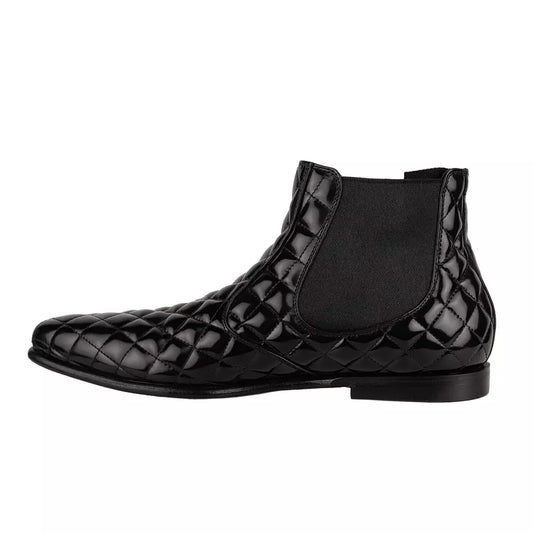 Quilted Calfskin Leather Beatles Ankle Boot