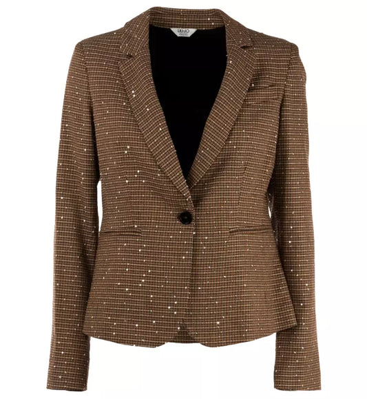Brown Polyester Suits & Blazer