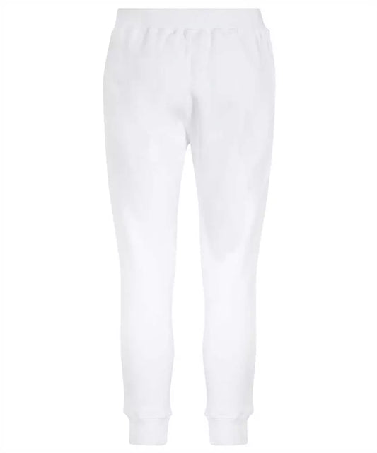 Elegant White Cotton Sweatpants