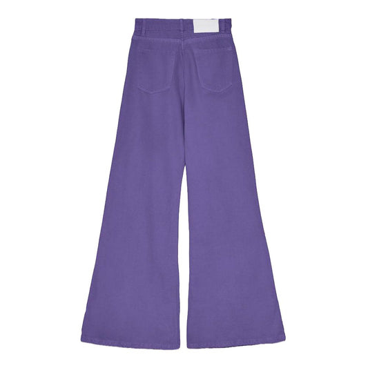 Purple Cotton Jeans & Pant