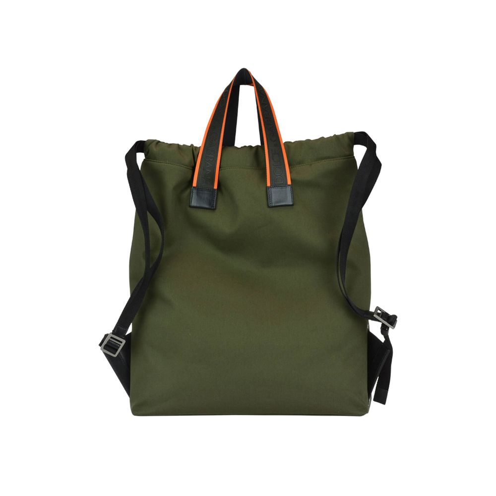 Elegant Canvas-Leather Hybrid Backpack